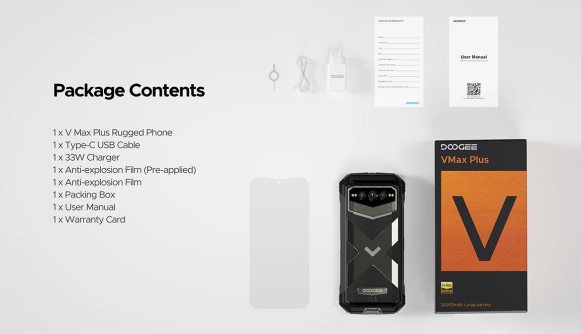 Смартфон Doogee V Max Plus 16/512Gb Obsidian Black