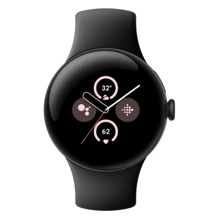 Умные часы Google Pixel Watch 2 Matte Black Aluminum Case / Obsidian Active Band