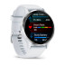 Умные часы Garmin Venu 3 45mm Advanced GPS Smartwatch Silver Whitestone с белым ремешком